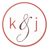 Apple Monogram Stickers