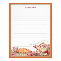 Apple of God's Eye Customizable Recipe Stationery letterhead