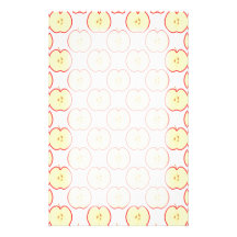Apple pattern. stationery