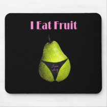 Apple pear fruit mouse pads
