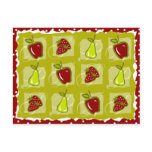 Apple Pear Strawberry Recipe Card Post Cards