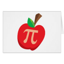 Apple Pi Greeting Card