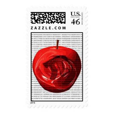 Apple_Pi Postage Stamps by auraclover