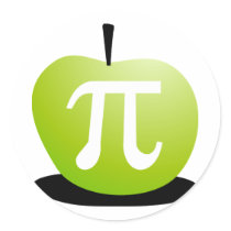 Apple Pi Round Sticker