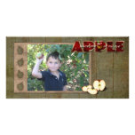 apple picking photo card