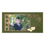 apple picking photo card