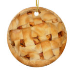 Apple Pie (Add Background Color) Christmas Ornament