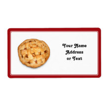 Apple Pie (Add Background Color) Shipping Label