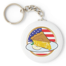 Apple Pie American Flag Key Chain
