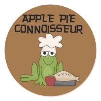 Apple Pie Connoisseur Tshirts and Gifts Round Sticker