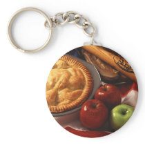 Apple pie key chain