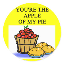 APPLE pie lovers Round Stickers