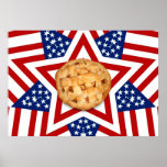 Apple Pie on Stars & Stripes Print