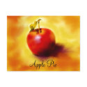 Apple Pie Recipe Card postcard