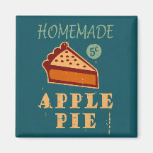 Apple Pie Refrigerator Magnet