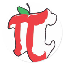 apple pie round stickers