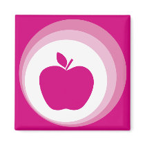 apple pink magnets