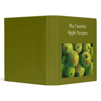 APPLE RECIPES BINDER: ART: PASTEL by joyart