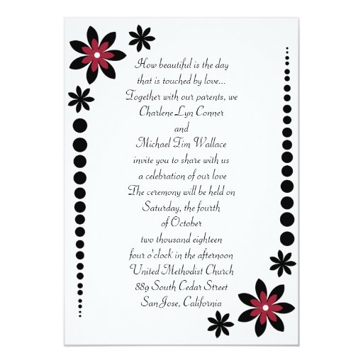 Apple Red Wedding Invitations Zazzle