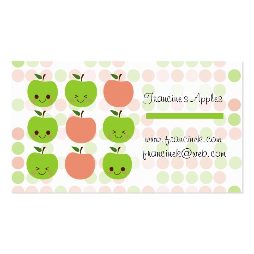 Apple Sass Business Cards (back side)
