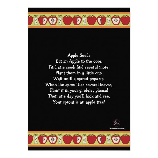 Apple Seeds - Party Invitation