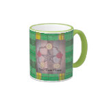 Apple Slice Pentacle Wreath Green Plaid Mug