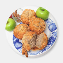 Apple Spice Muffin Refrigerator Magnet