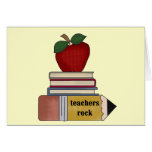 Apple Teachers Rock Tshirts and Gifts Cards