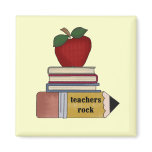 Apple Teachers Rock Tshirts and Gifts Refrigerator Magnets