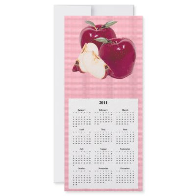 Apple Telephone and Calender card Rack Card Design by Lynnes_creations