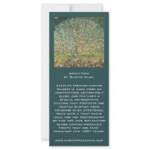 Apple Tree by Gustav Klimt Custom Sell Sheet Rack Card Template