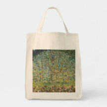 Apple Tree by Gustav Klimt, Vintage Victorian Art Canvas Bags
