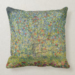 Apple Tree by Gustav Klimt, Vintage Victorian Art Pillow