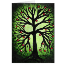 Apple tree-Greeting card cards