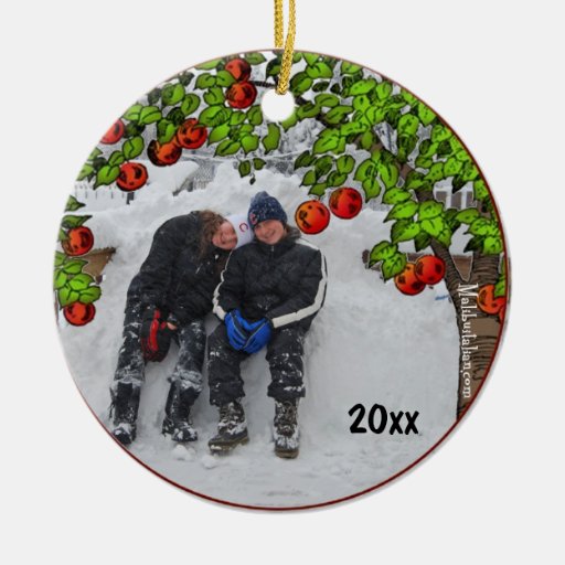 apple tree photo frame keepsake ornament zazzle apple tree photo frame keepsake ornament zazzle