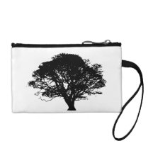 Apple Tree Silhouette Coin Wallet