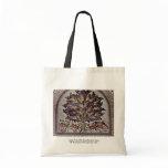 Apple Tree With Gazelles And Lions Tote Bags