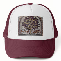 Apple Tree With Gazelles And Lions Trucker Hat