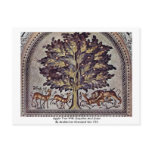 Apple Tree With Gazelles And Lions Post Cards