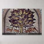 Apple Tree With Gazelles And Lions Print