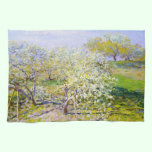 Apple Trees in Bloom, 1873 Claude Monet kitchen towels