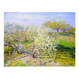 Apple Trees in Bloom, 1873 Claude Monet Post Cards