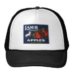 Apple Vintage Old Retro Crate Product Goods Labels Mesh Hat