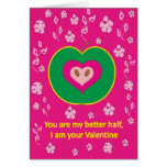 Apple with Love Heart Card cards