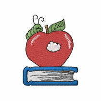Apple with Worm embroidered shirts by ZazzleEmbroidery Apple with Worm embroidered shirts