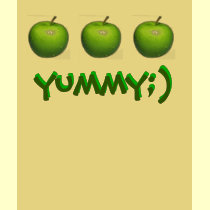 apple, yummy;) t-shirts