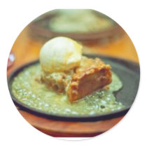 Applebees Sizzling Apple Pie Round Sticker