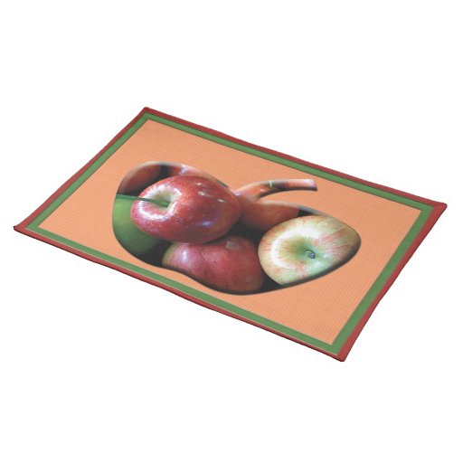 Apples American MoJo Placemat Cloth Placemat Zazzle