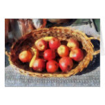 Apples and Bananas in Basket Greeting Cards