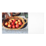 Apples and Bananas in Basket Personalized Photo Card